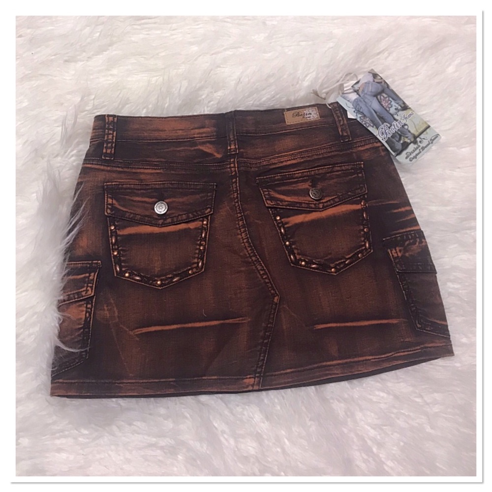 🎉HP🎉COFFEE COLOR GRUNGE MINI SKIRT - Picture 5 of 5